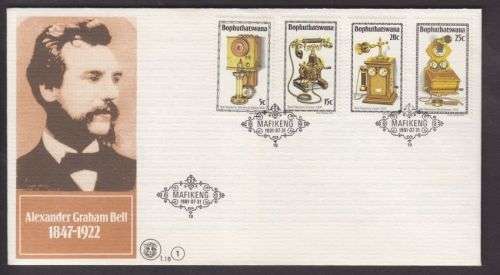 FDC 1.18 ++ 1981 ++ "HISTORY OF THE TELEPHONE (1) - ALEXANDER GRAHAM BELL" ++ SEE BELOW