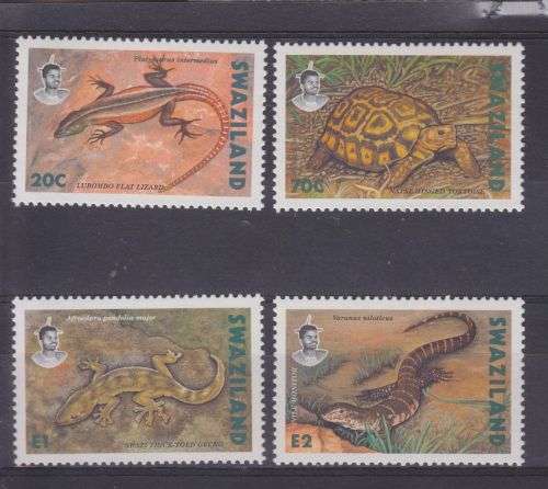 1992 ++ "REPTILES" (1st ISSUE) ++ SET OF 4 - SEE BELOW ++ MNH ++ C/V R150 ++ SG 602-605