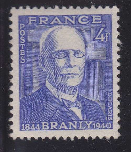 FRANCE ++ 1944 ++ "BIRTH CENT OF BRANLY" (PHYSICIST) ++ MH ++ SG 811