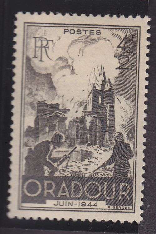 FRANCE ++ 1945 ++ "DESTRUCTION OF ORADOUR-SUR-GLANE" ++ MH ++ SG 954