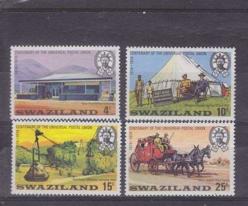 1974 ++ "CENT OF U.P.U." ++ SET OF 4 ++ MNH ++ SG 218-221