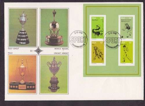 FDC S I ++ 1976 ++ "SPORT" (MIN SHEET) ++ SEE SCAN BELOW