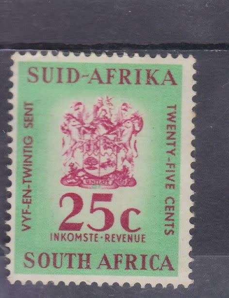 REVENUE ++ 1961 ++ 25c GREEN & RED ++ MNH ++ BT 115