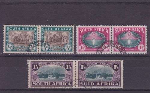 1937 ++ "250th ANN OF HUGUENOTS LANDING IN SA" ++ SET OF 3 ++ FU ++ C/V R275 ++ SACC 81-83