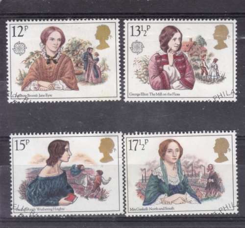 GB ++ 1980 ++ "FAMOUS AUTHERESSES" ++ SET OF 4 ++ VFU ++ SG 1125-28