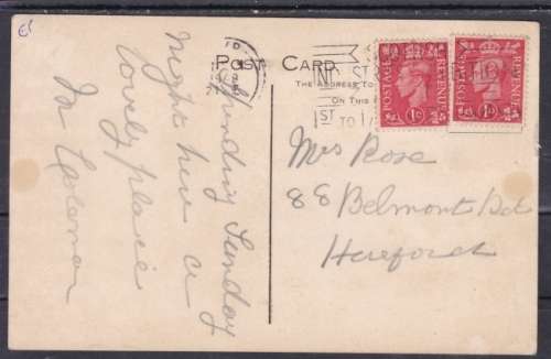 SCOTLAND ++ POST CARD ++ "SUNDRUM CASTLE HOTEL - AYR" ++ FU ++ SEE SCANS BELOW