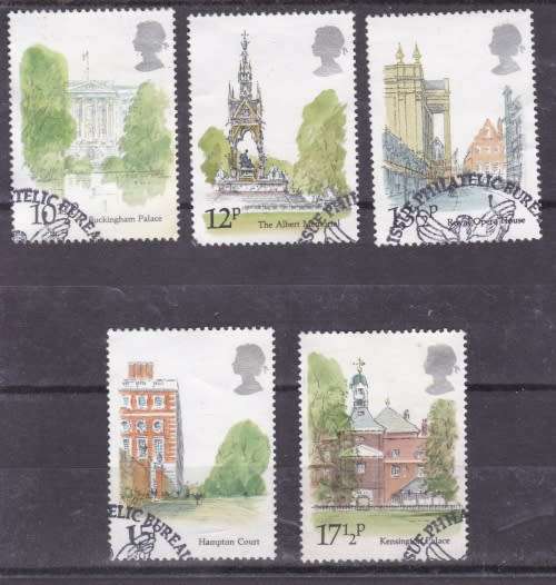 GB ++ 1980 ++ "LONDON LANDMARKS" ++ SET OF 5 ++ FU ++ SG 1120-24