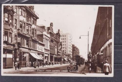 SCOTLAND ++ POST CARD ++ SAUCIEHALL STREET FROM CHARING CROSS - GLASGOW" ++ MINT ++ SEE BELOW