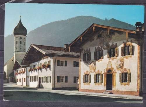 GERMANY ++ POST CARD ++ 1980 ++ "UNTERAMMERGAU" ++ FU TO HONEYDEW ++ SEE SCANS BELOW