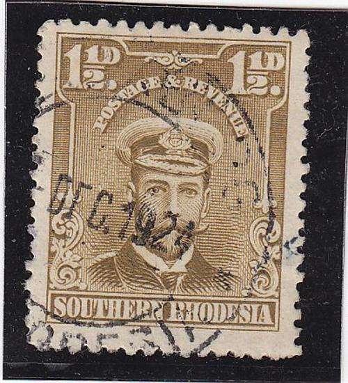 SOUTHERN RHODESIA 1924 KING GEORGE V 1 1/2d FU SACC 3