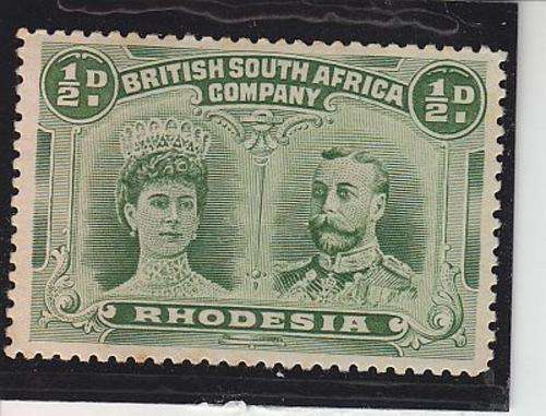 1910-16 DOUBLE HEADS 1/2d DULL GREEN ? SACC 122 MNH C/V R700 (SEE SCANS)