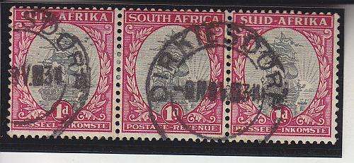 SELDOM SEEN ""DIRKIESDORP"" PMK 1934 ON TRIP 1d HYPHENATED PIC ++ SACC 46 ( SEE SCAN BELOW)