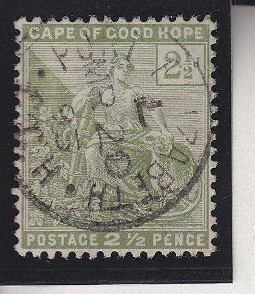 1892 ++ 2 1/2d SAGE-GREEN ++ FU ++ SACC 51