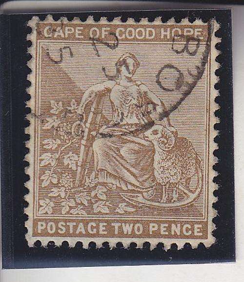 1882-83 ++ 2d DEEP BISTRE ++ VFU ++ SACC 37a