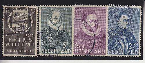 1933 ++ 4th BIRTH CENT OF WILLIAM 1 OF ORANGE ++ FU ++ SG 408-411