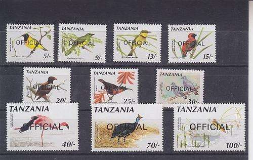 TANZANIA ++ OFFICIAL SET OF 10 ++ MNH ++ SG 804-812