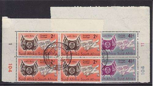 1953 ++ "CENT OF CAPE TRIANGULARS' ++ SET IN C/B ++ VFU ++ SACC 143-144