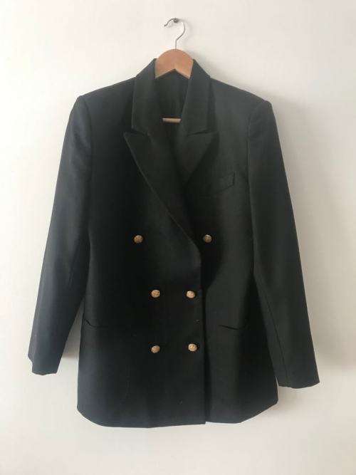 Black military style jacket size 12 (oversized)