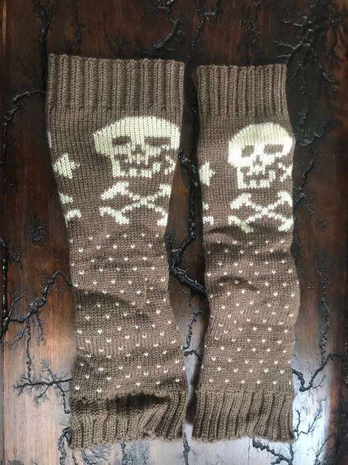 Brown skull gloves SIZE SMALL/MEDIUM