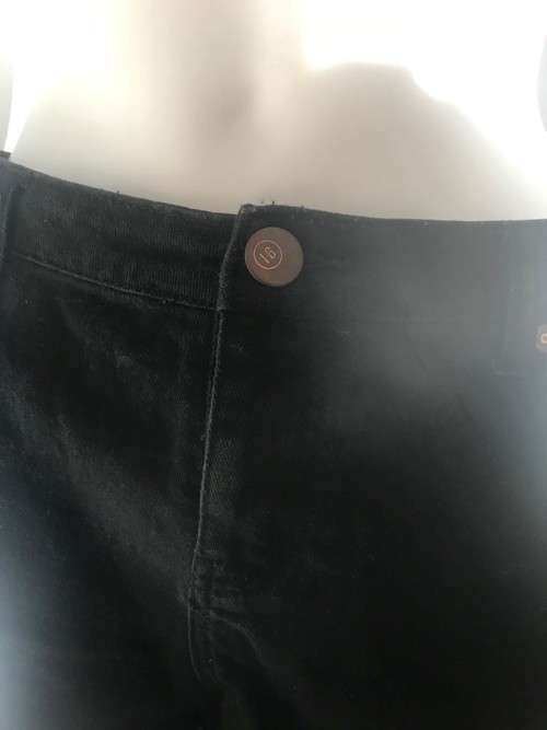 Black denim shorts Size 12