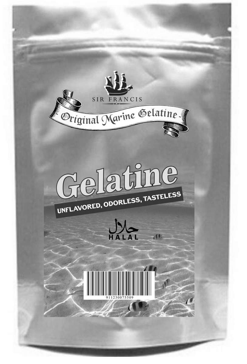 Fish Gelatin (Original Marine Gelatine) Pure, Odourless & Tasteless Premium Quality & Halal!