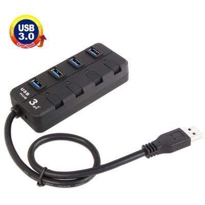 USB 3.0 4 Port Switchable Hub with Led Indicators