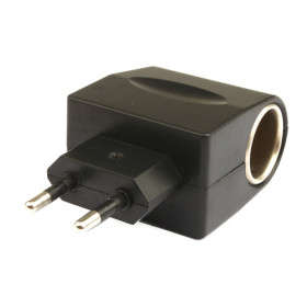 AC to DC Adaptor. Charge your cigarette lighter chargeable gadgets at home.