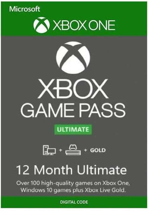 Discounted Xbox Game Pass Ultimate - 12 Month Subscription of GamePass - Free Delivery