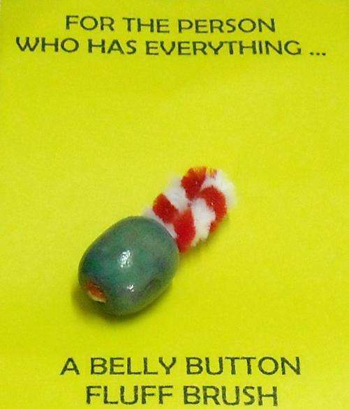 Belly Button Fluff Brushes - take a look and have a laugh