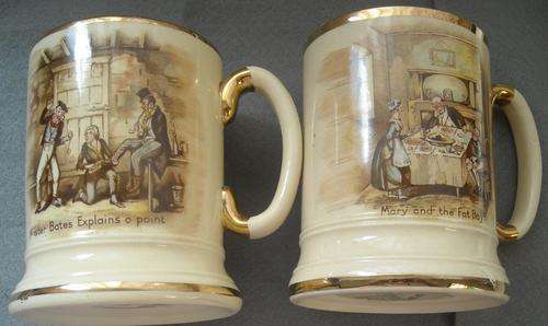 2 MATCHING ARTHUR WOOD TANKARDS - take a look