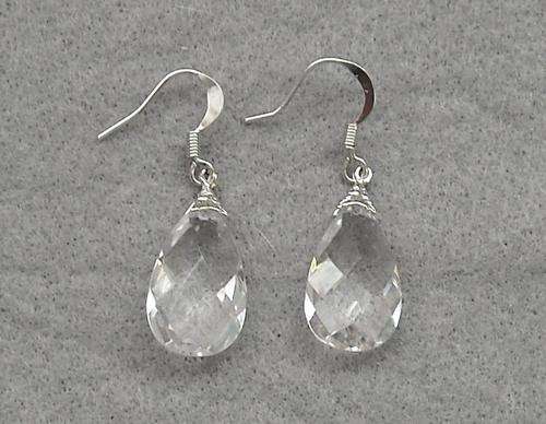 SWAVAROVSKI CRYSTALS & SILVER EARRINGS - absolutely beautiful