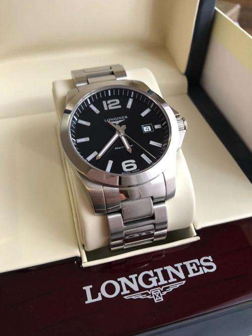 Longines Conquest Black Dial Mens
