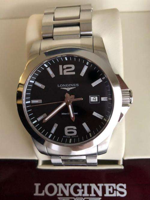 Longines Conquest Black Dial Mens