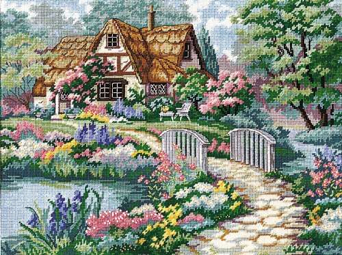 Dimensions needlepoint  kit- Cottage Retreat