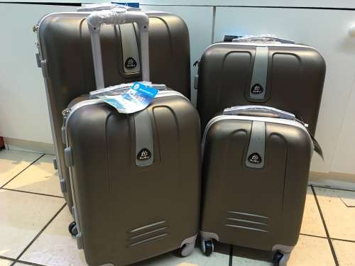 Set of 4 Suitcases Travel Trolley Luggage,ABS with Universal Wheels