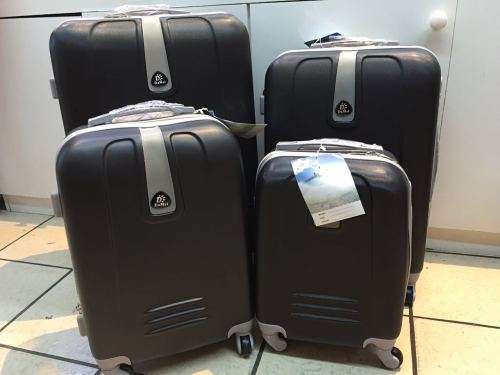 Set of 4 Suitcases Travel Trolley Luggage,ABS with Universal Wheels#BLACK