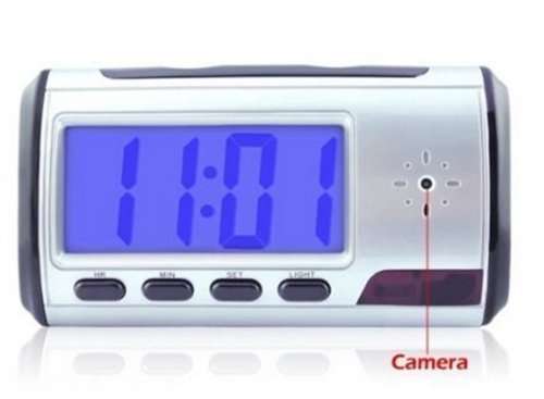 Portable Alarm Clock Spy Camera DVR with Motion Detection