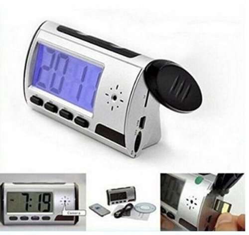 Portable Alarm Clock Spy Camera DVR with Motion Detection