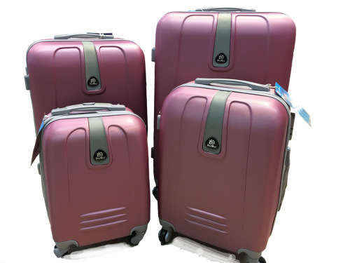 Set of 4 Suitcases Travel Trolley Luggage,ABS with Universal Wheels