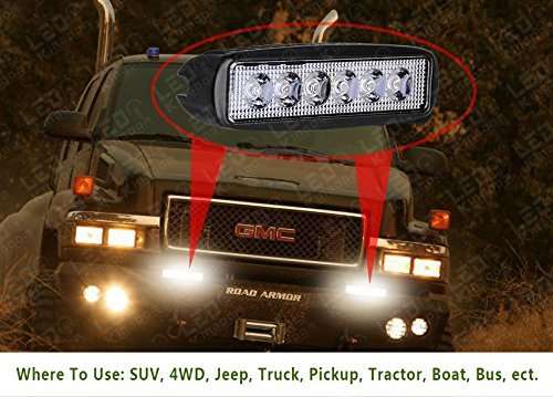 18W Spot Offroad 6 inch LED Light Bar Work Driving Work Light Signal Row SUV 4WD Boat Truck
