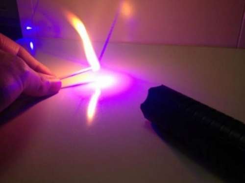 450NM 50000MW 5IN1 BURNING BLUE LASER POINTER 5 CAPS