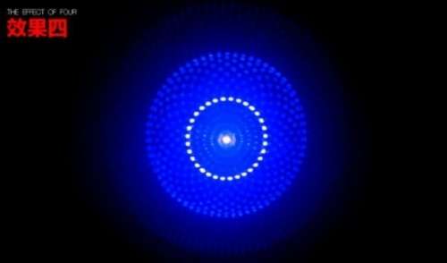 450NM 50000MW 5IN1 BURNING BLUE LASER POINTER 5 CAPS