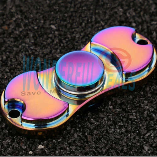 (special)Metal Rainbow Color Hand Spinner High Speed EDC Fidget Toys for Relieving ADHD, Anxiety
