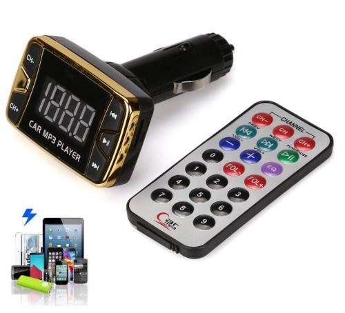 MP3 Player Wireless FM Transmitter Modulator Car Kit USB SD TF MMC LCD Remote
