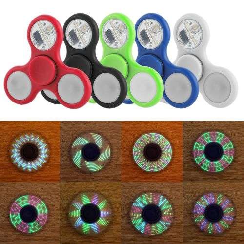 (Special)Hand Spinner Toy With Light Stress Reducer EDC Focus Toy Relieves ADHD Anxiety and Boredom