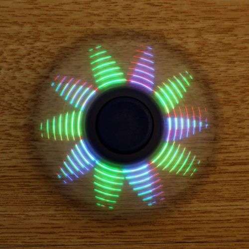 (Special)Hand Spinner Toy With Light Stress Reducer EDC Focus Toy Relieves ADHD Anxiety and Boredom