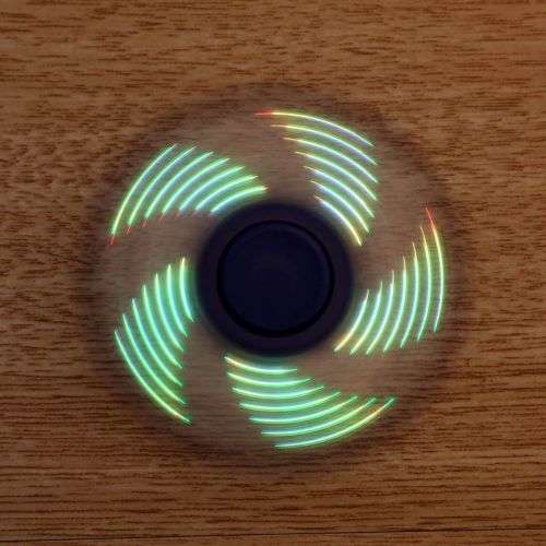 (Special)Hand Spinner Toy With Light Stress Reducer EDC Focus Toy Relieves ADHD Anxiety and Boredom
