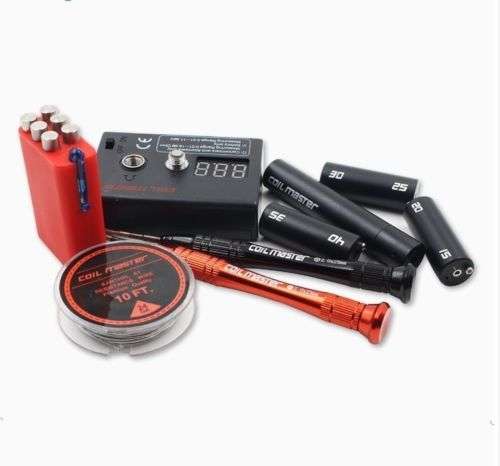 Coil Master v2 DIY V2 TOOL SET KIT Coil Jig ohm Meter Ceramic Tweezer for RDA