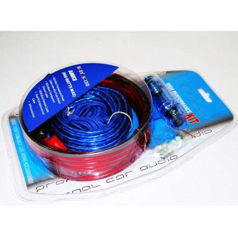 Set of wires for amplifier/subwoofer Super  AMK8 8 AWG