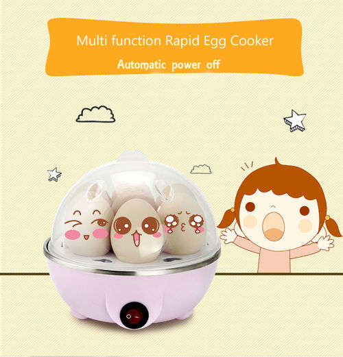 7 Eggs Capacity Automatic Shut off Electric Rapid Egg Cooker